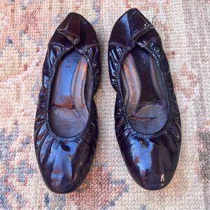 Marni Burgundy Leather FlatsSz 39 US 9 Worn Shoes